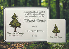 Memorial Grove tree gift notification