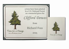 CA memorial tree grove