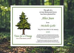 Memorial Trees - Printable