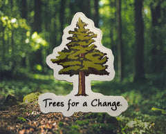 Trees for a Change sticker