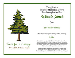 Dedicate Memorial Trees