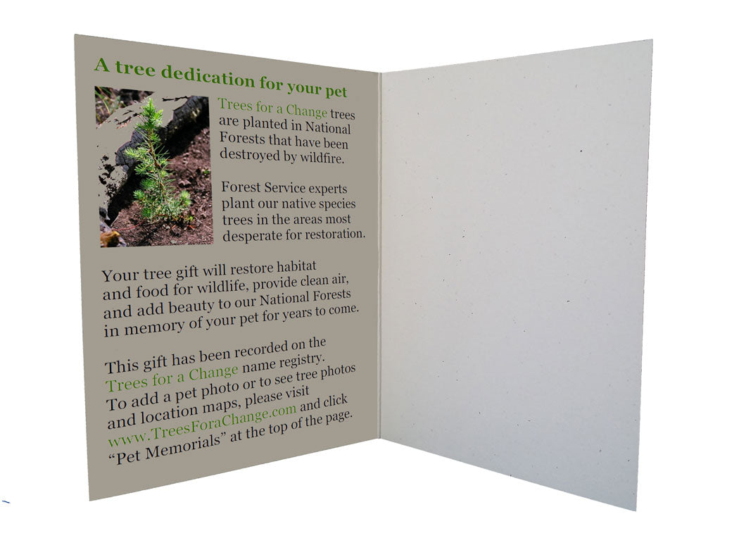 Vet & Pet Business Memorial Tree Gift