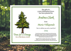 Dedicate Celebration Trees - Printable